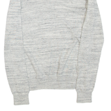 NAUTICA Mens Jumper Grey V-Neck Tight Knit XS