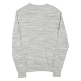 NAUTICA Mens Jumper Grey V-Neck Tight Knit XS