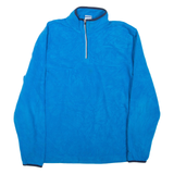 STARTER Mens Fleece Blue 1/4 Zip L