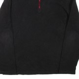 FILA Mens Fleece Black 1/4 Zip L