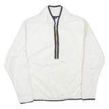 NAUTICA Womens Fleece White 1/4 Zip S
