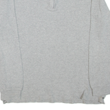 CHAPS Mens Jumper Grey 1/4 Zip Tight Knit M