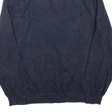 TOMMY HILFIGER Mens Jumper Blue 1/4 Zip Tight Knit XL