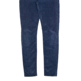 7 FOR ALL MANKIND Womens Corduroy Trousers Blue Slim Skinny W26 L28