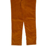 LEVI'S 724 High Rise Womens Corduroy Trousers Brown Slim Straight W25 L25