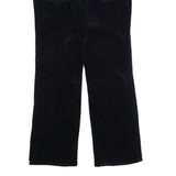 CALVIN KLEIN Womens Corduroy Trousers Black Regular Flared W34 L32