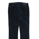 LAUREN RALPH LAUREN Womens Corduroy Trousers Black Slim Straight W30 L30