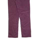 CALVIN KLEIN Womens Corduroy Trousers Purple Regular Straight W30 L30