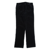 WOOLRICH Womens Corduroy Trousers Black Regular Straight W30 L32