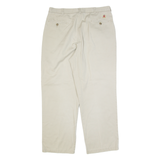 TOMMY HILFIGER Pleated Chino Mens Trousers Beige Regular Straight W36 L30