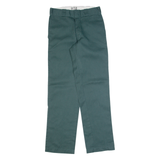 DICKIES 874 Workwear Mens Trousers Green Regular Straight W26 L30