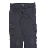 DICKIES Cargo Workwear Womens Trousers Black Regular Straight W32 L30
