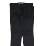 DICKIES Workwear Womens Trousers Black Slim Straight W32 L32