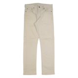 LEVI'S 513 Mens Trousers Beige Slim Straight W31 L32