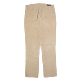 CALVIN KLEIN JEANS Womens Corduroy Trousers Beige Regular Straight W32 L32