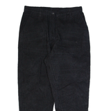 WOOLRICH Womens Corduroy Trousers Blue Regular Tapered W32 L28