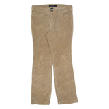 CALVIN KLEIN JEANS Womens Corduroy Trousers Brown Slim Straight W30 L28