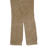 CALVIN KLEIN JEANS Womens Corduroy Trousers Brown Slim Straight W30 L28