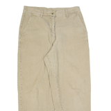 WOOLRICH Womens Corduroy Trousers Beige Regular Tapered W28 L26
