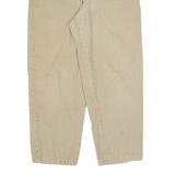 WOOLRICH Womens Corduroy Trousers Beige Regular Tapered W28 L26