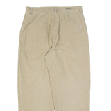 WOOLRICH Womens Corduroy Trousers Beige Regular Tapered W28 L26