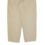 WOOLRICH Womens Corduroy Trousers Beige Regular Tapered W28 L26