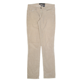 CALVIN KLEIN JEANS Womens Corduroy Trousers Beige Slim Skinny W30 L31