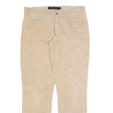 CALVIN KLEIN JEANS Womens Corduroy Trousers Brown Slim Straight W30 L28