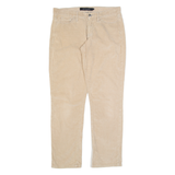 CALVIN KLEIN JEANS Womens Corduroy Trousers Brown Slim Straight W30 L28