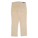 CALVIN KLEIN JEANS Womens Corduroy Trousers Brown Slim Straight W30 L28