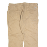 CARHARTT Workwear Mens Trousers Beige Relaxed Straight W42 L30