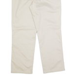 LEE Womens Trousers Cream Relaxed Straight W34 L30