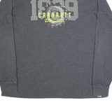 CARHARTT Mens T-Shirt Grey Long Sleeve XL