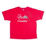 JH DESIGN Corvette Racing Mens T-Shirt Red USA 2XL
