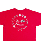 JH DESIGN Corvette Racing Mens T-Shirt Red USA 2XL