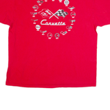 JH DESIGN Corvette Racing Mens T-Shirt Red USA 2XL