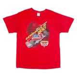 GILDAN Indianapolis 500 Racing Mens T-Shirt Red USA L