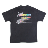 HANES Sandy Brodies Racing Mens T-Shirt Black USA L