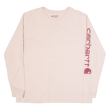 CARHARTT Womens T-Shirt Pink Long Sleeve L
