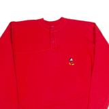 DISNEY Mickey Mouse Mens Sweatshirt Red 90s USA L