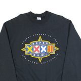 PRO PLAYER Super Bowl XXXII Mens Sweatshirt Black 90s USA XL