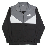 PUMA Mens Track Jacket Black Colourblock L