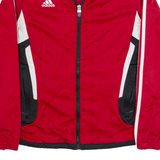 ADIDAS Womens Track Jacket Red S
