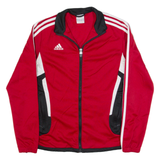 ADIDAS Womens Track Jacket Red S