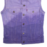 LEVI'S Ombre Womens Denim Gilet Purple S