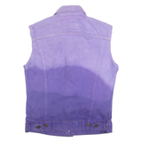 LEVI'S Ombre Womens Denim Gilet Purple S