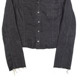 GUESS Stretch Womens Denim Jacket Black XL