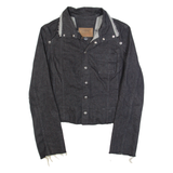 GUESS Stretch Womens Denim Jacket Black XL