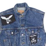LEVI'S Patches Womens Denim Gilet Blue M