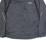 FILA Mens Windbreaker Jacket Grey L